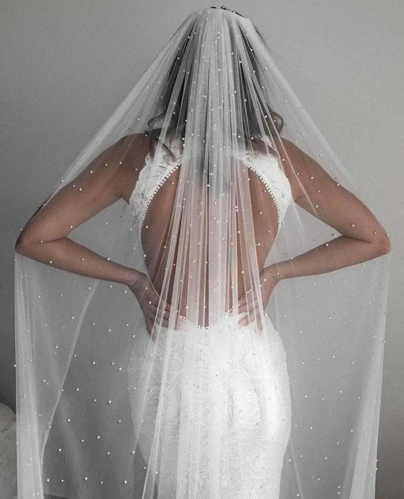 Bridal Veil with Comb Ivory White Wedding Veil Bridal Accessories Luxurious Weddings