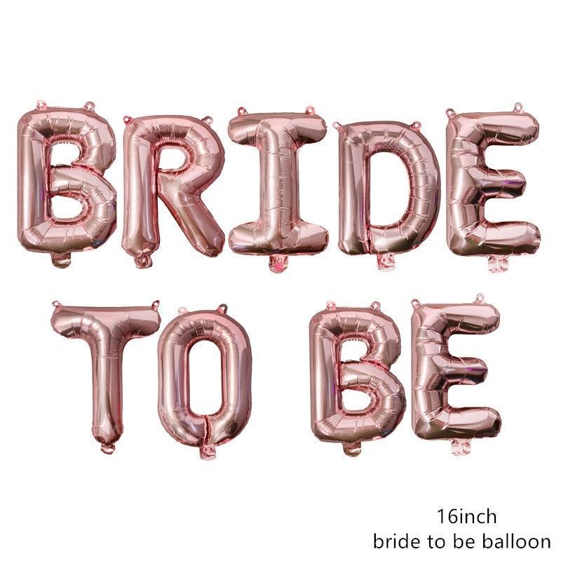 Bride To Be Big Wine Bottle Balloon Cheers Banner Decorations - Luxurious Weddings