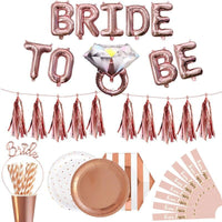 Bride To Be Big Wine Bottle Balloon Cheers Banner Decorations - Luxurious Weddings