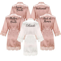 Bridesmaid/Bride Robes Rose Gold - Luxurious Weddings