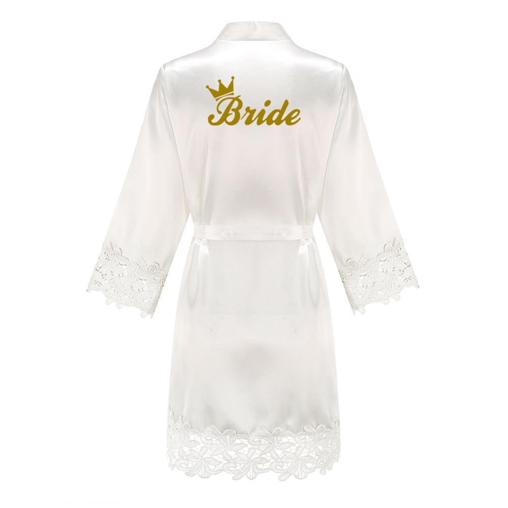 Bridesmaid/Bride Robes Rose Gold - Luxurious Weddings
