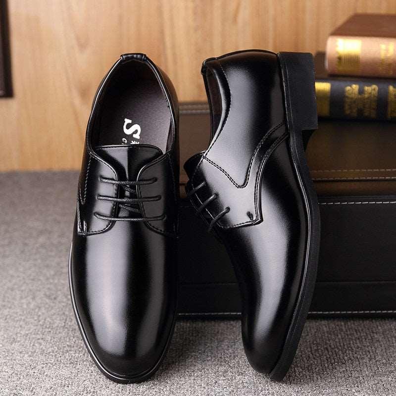 Business Dress Mens Shoes Classic Leather mens shoes Luxurious Weddings