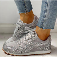 Casual Bride Glitter Bling Bridal Sneakers - Luxurious Weddings