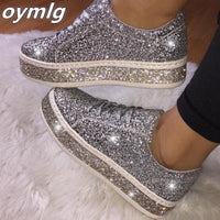 Casual Bride Glitter Bling Sneakers - Luxurious Weddings