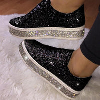 Casual Bride Glitter Bling Sneakers - Luxurious Weddings