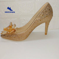 Cinderella Crystal Shoes Heels - Luxurious Weddings