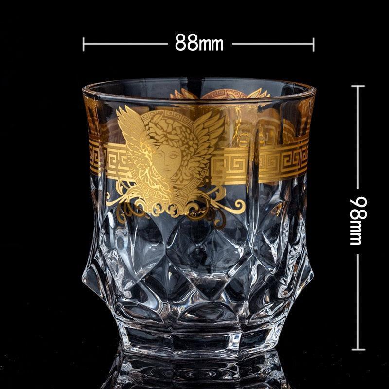 Crystal Whisky cup wine glasses square wine glass crystal wine glasses whiskey glass glass mug whisky glass glass wine glasses - Luxurious Weddings