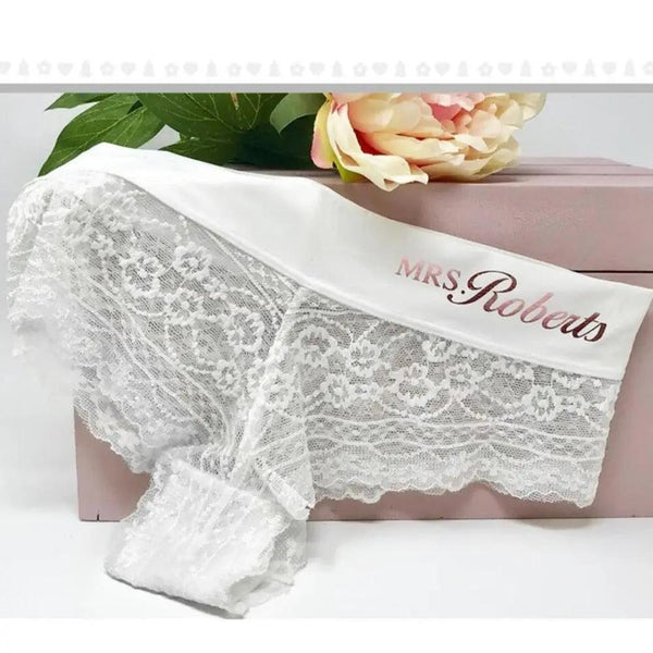 Custom Brides personalized Wedding Underwear - Luxurious Weddings