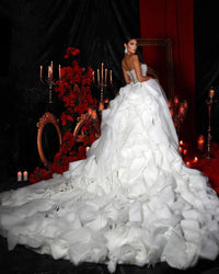 Custom Made Mermaid Sweetheart High Side Split - Luxurious Weddings