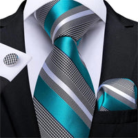 Designer Silk Necktie Hanky & Cufflink Set - Luxurious Weddings