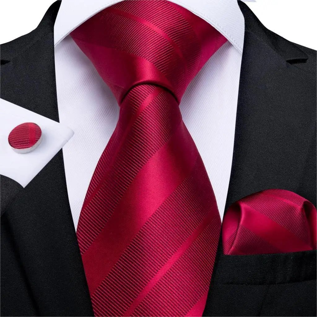 Designer Silk Necktie Hanky & Cufflink Set - Luxurious Weddings