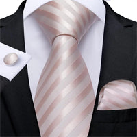 Designer Silk Necktie Hanky & Cufflink Set - Luxurious Weddings