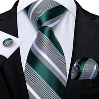 Designer Silk Necktie Hanky & Cufflink Set - Luxurious Weddings