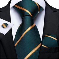 Designer Silk Necktie Hanky & Cufflink Set - Luxurious Weddings