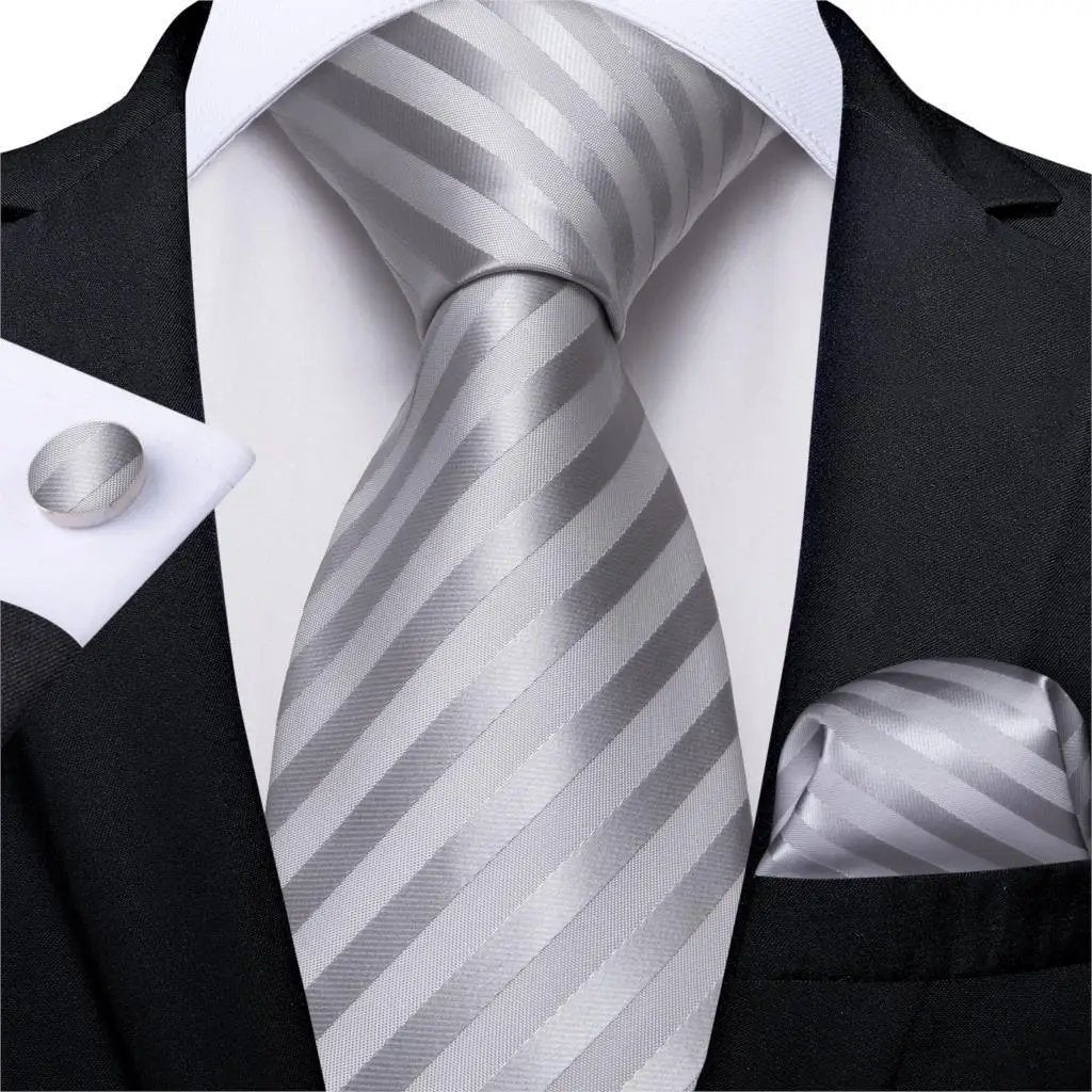 Designer Silk Necktie Hanky & Cufflink Set - Luxurious Weddings