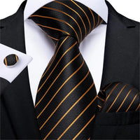 Designer Silk Necktie Hanky & Cufflink Set - Luxurious Weddings