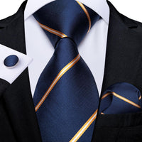 Designer Silk Necktie Hanky & Cufflink Set - Luxurious Weddings