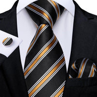 Designer Silk Necktie Hanky & Cufflink Set - Luxurious Weddings