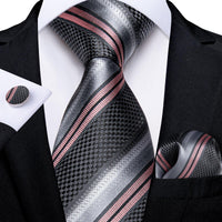 Designer Silk Necktie Hanky & Cufflink Set - Luxurious Weddings