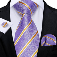 Designer Silk Necktie Hanky & Cufflink Set - Luxurious Weddings