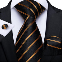 Designer Silk Necktie Hanky & Cufflink Set - Luxurious Weddings