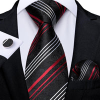 Designer Silk Necktie Hanky & Cufflink Set - Luxurious Weddings