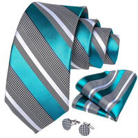 Designer Silk Necktie Hanky & Cufflink Set - Luxurious Weddings