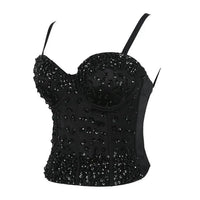 Diamante Sequined Bustier - Luxurious Weddings