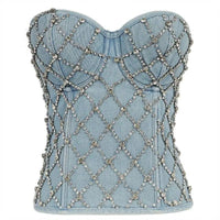 Diamante Sequined Bustier - Luxurious Weddings