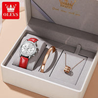 Diamond Dial Quartz Watch for Women Elegant Leather Strap - Luxurious Weddings