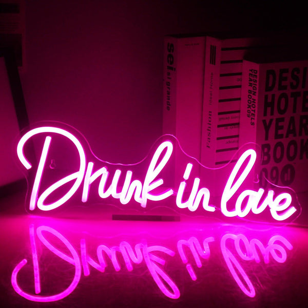 Drunk In Love Neon Sign - Luxurious Weddings