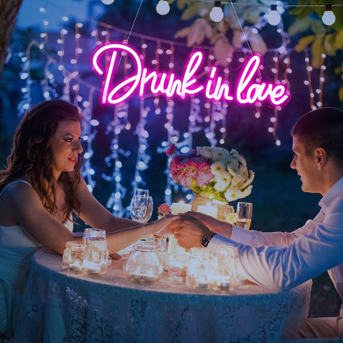 Drunk In Love Neon Sign - Luxurious Weddings