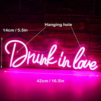 Drunk In Love Neon Sign - Luxurious Weddings