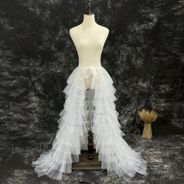 Elegant Bridal Wedding Petticoat for Women - Layered Tulle Mesh, Polyester, Hand Wash Only Luxurious Weddings