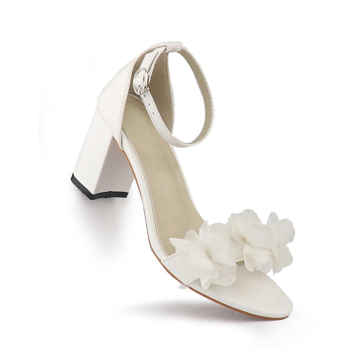 Flower Sandals Summer Wedding Shoes - Luxurious Weddings