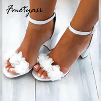 Flower Sandals Summer Wedding Shoes - Luxurious Weddings