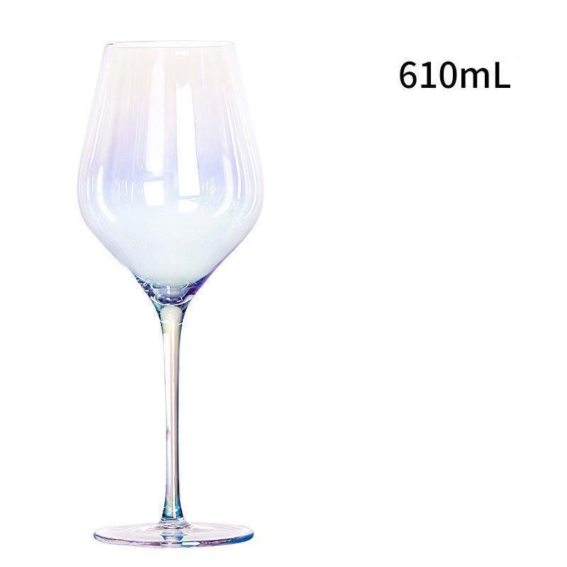 Gradient Colorful Glass Goblets Nordic Red Wine Glasses - Luxurious Weddings
