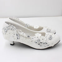 Hansmade Lace large size bridal shoes - Luxurious Weddings