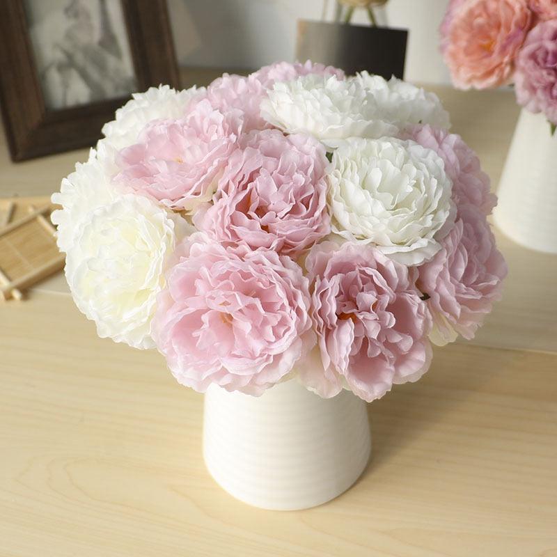 High quality artificial flower peony 5 silk wedding flowers - Luxurious Weddings