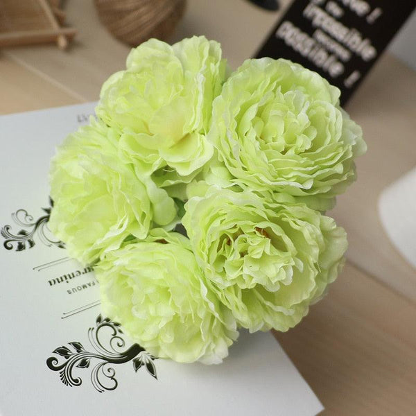 High quality artificial flower peony 5 silk wedding flowers - Luxurious Weddings