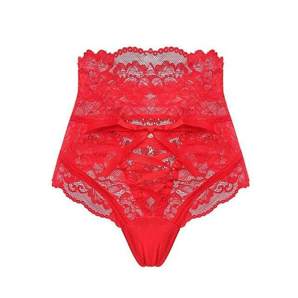 High Waist Lace Thongs Hollow Underwear - Luxurious Weddings