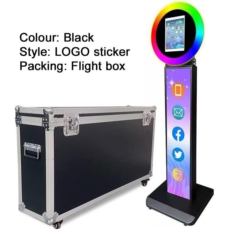 iPad Photo Booth Selfie Machine Shell Adjustable Stand Photobooth With LED Ring Light - Luxurious Weddings