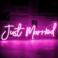 Just Married Neon Signs - Luxurious Weddings