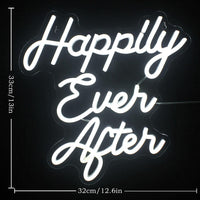 LED Neon Light Happily Ever After - Luxurious Weddings