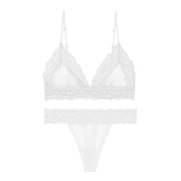 Lingerie Set Lace Transparent Bra - Luxurious Weddings