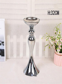 Metal Candle Holders Flowers Vase Candlestick Centerpieces - Luxurious Weddings