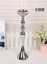 Metal Candle Holders Flowers Vase Candlestick Centerpieces - Luxurious Weddings