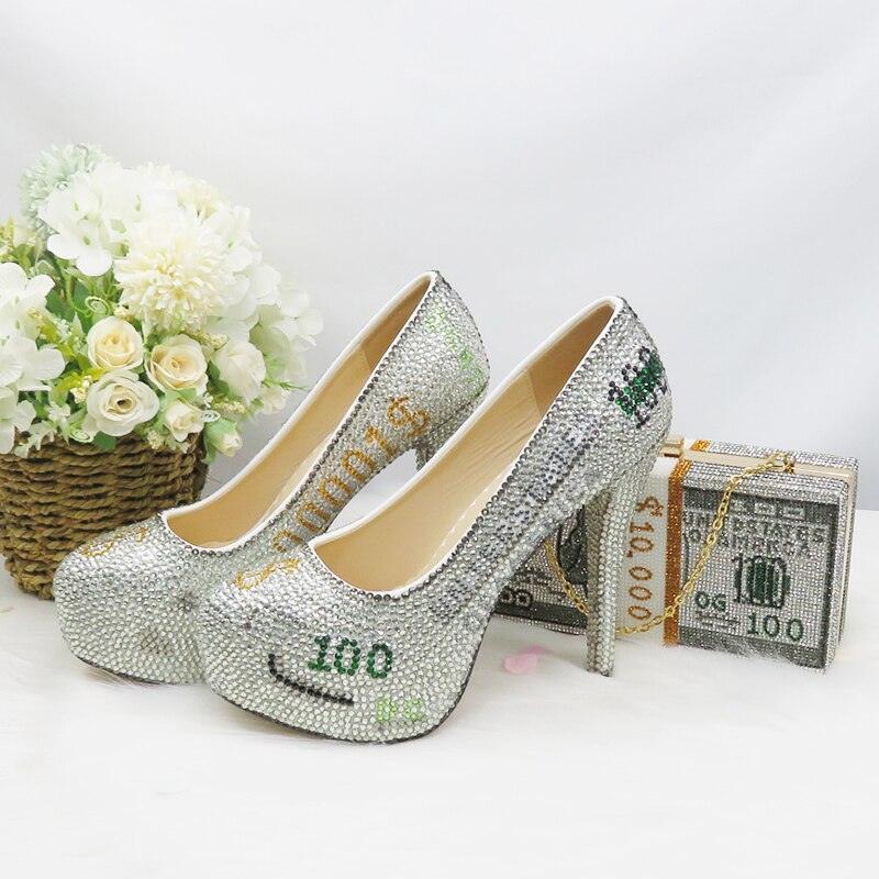 Money shoe and bag High Heel Pumps - Luxurious Weddings