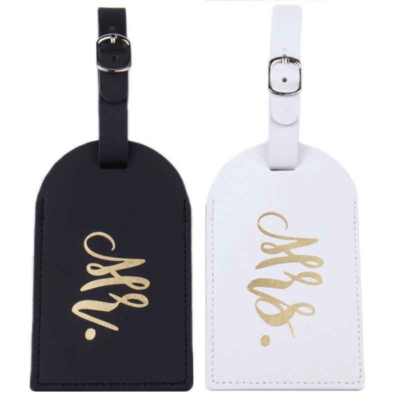 Mr Mrs Luggage Tag Honeymoon travel Wedding Gift NewlyWed Gifts Luxurious Weddings