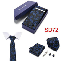 Necktie Hanky & Cufflinks Gift Box - Luxurious Weddings